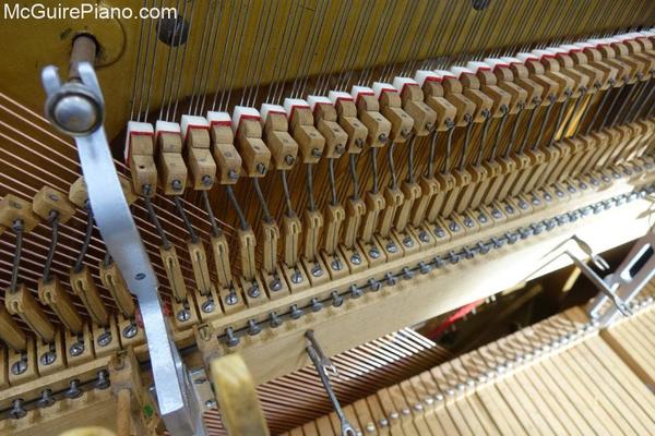 New treble dampers installed on Schaaf upright piano